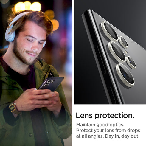Protector de lente Spigen Galaxy S24 Ultra – Optik Pro EZ Fit (paquete de 2)